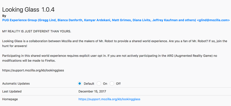 Mozilla’s updated description of the plug-in.